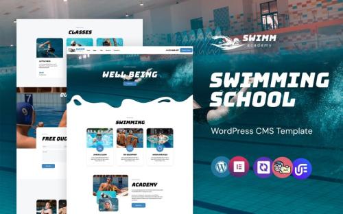 Swimm - Swimming Academy WordPress Elementor Theme theme free